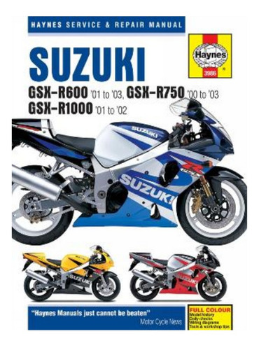 Suzuki Gsx-r600 (01 - 03), Gsx-r750 (00 - 03), Gsx-r10. Eb17