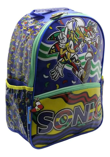 Mochila 16 Espalda Sonic Cresko Diseño Sega - So122