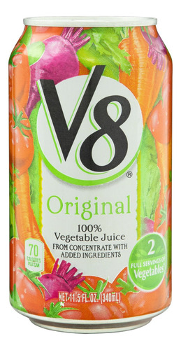 Suco de vegetais  Campbell's V8 sem glúten 340 ml 