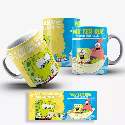 Caneca Bob Esponja - Todos Os Dias Me Ligam