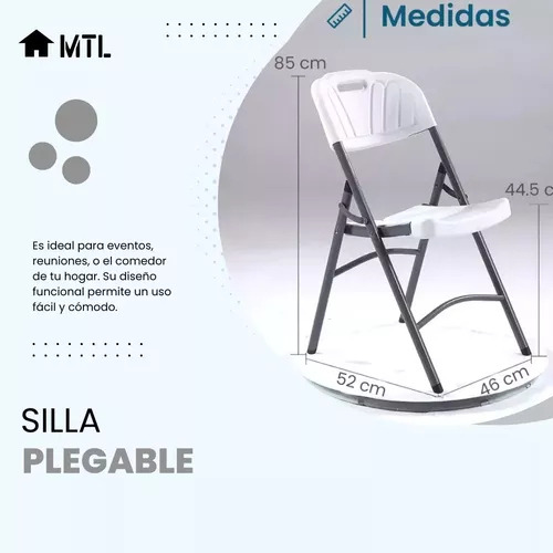 Mesa Mtl Plegable Rectangular 180 Cm Con 4 Sillas Plegables Para Interior Exterior Camping Eventos Jardin Patio Terrazas Diseño Resistente Portátil Facil De Guardar