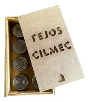 Comprar Caja De 8 Tejos\u002Frayuela Moleteados En Acero De 300gr C\u002Fu