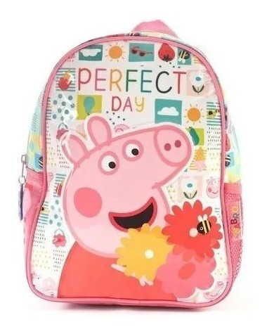 Mochila Peppa Pig 12` Barrilete Jardin Chica Original