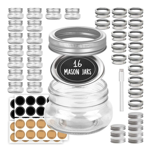 Mini Mason Jar Redondo 4 Oz Peque Os Tarros De Vidrio Con