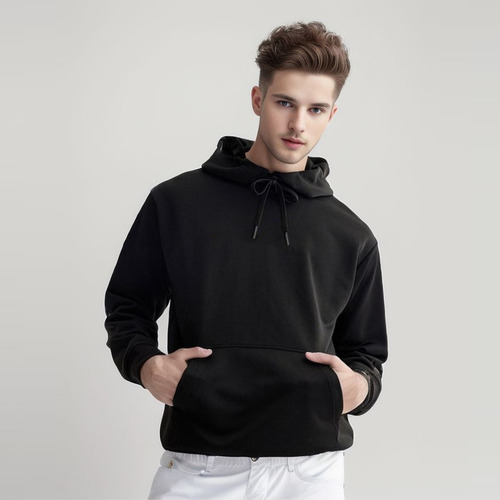 Sudadera Para Hombre Con Gorro Ajustable Moderno