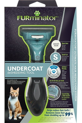 Imagen 7 de 9 de Cepillo Furminator Pelo Corto Small Gato Pequeño