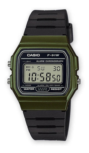 Reloj Casio Clásico Vintage Unisex F-91wm-3a Con Garantía