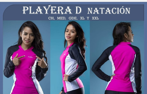 Playera De Natación Para Mujer Mod. Varios