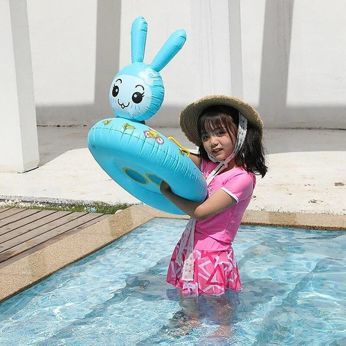 Salvavidas Conejo Flotador Inflable Andadera De Bebes 65 Cm