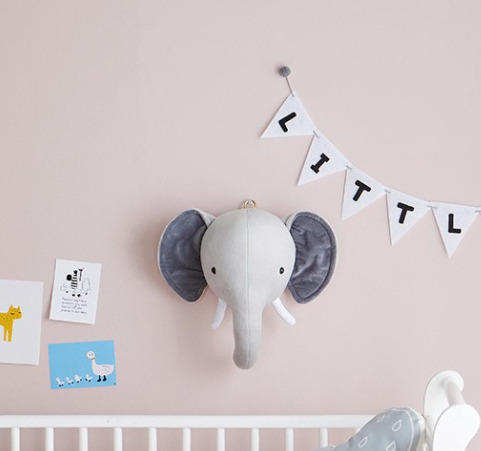 Soporte De Pared Para Cuarto De Bebé Con Decoración De Cabez