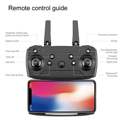 Drone Con Cámara Wifi App Control + Batería Recargable /ryc