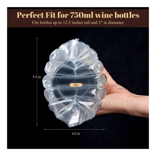 Bolsas Protectores De Viaje De Botella De Vino De 50 Pc, Air