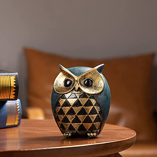 Leekung Owl Estatua Inicio Decoración,owl Figuras Zg6xh