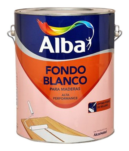 Fondo Blanco Para Madera Alba Premium 1 Lt Sibaco