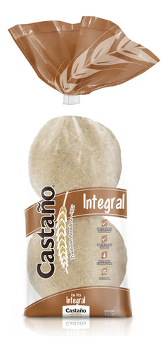 Pan Pita Integral Castaño 300gr