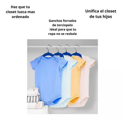 Ganchos para Ropa (Azul, Set de 10)