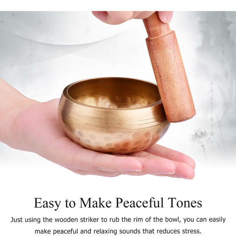 Cojín Tibetano De Relajación Singing Bowl Yoga De 8 Cm/3 Pul