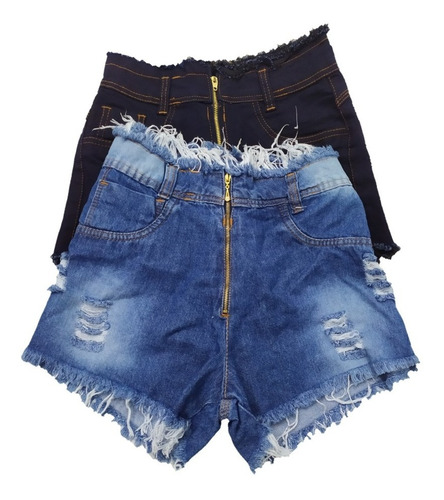 short jeans desfiado mercado livre