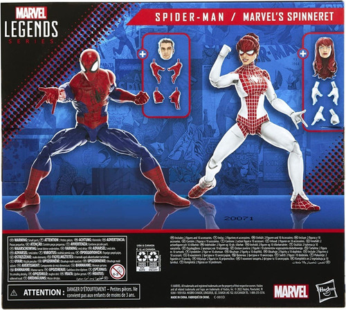 Marvel Legends  Spider-man Y Spinneret De Pack De 2 Figuras