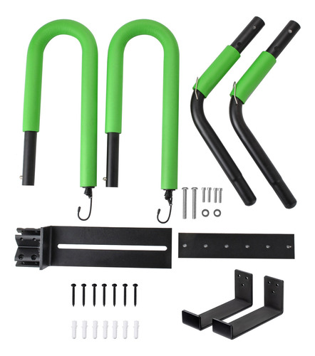 Juego De Tablas Hanger Rack (verde), Aluminio, Soporte De Su