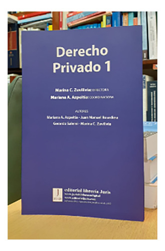 Derecho Privado 1, De Zuvilivia Azpeitía. Editorial Juris, Tapa Blanda, Edición 1 En Español, 2023