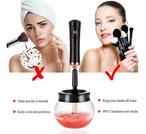 Prima De Maquillaje Cepillo Limpiador Secadora Super-fast Cl