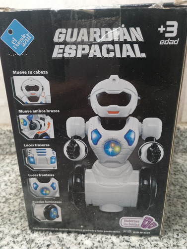 El Duende Azul Guardián Espacial Robot Luz Y Sonido