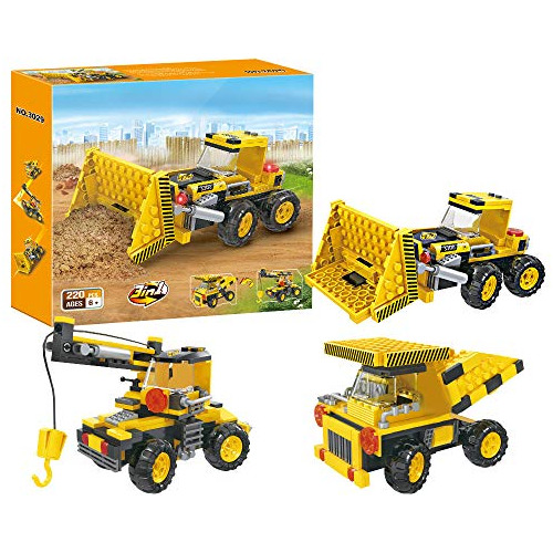 City 3in1 Construction Trucks Juego De Construcción Gr...