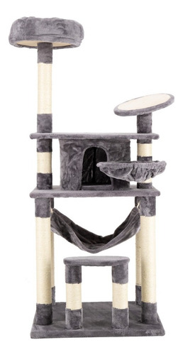 Scraper Furniture Cat House Toy Ladder Hammock 144 cm Arbo