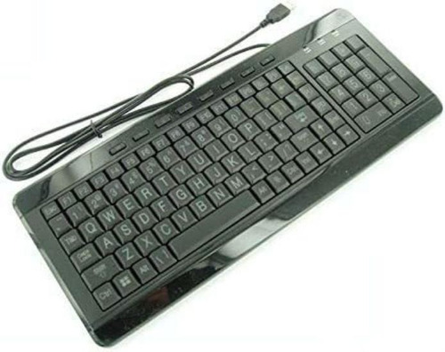 Teclado Retroiluminado, Usb Impaprice / Negro Y Azul