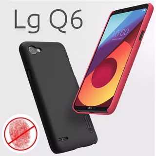 Back Case Protector LG Q6 Anti Huella + Protector Pantalla