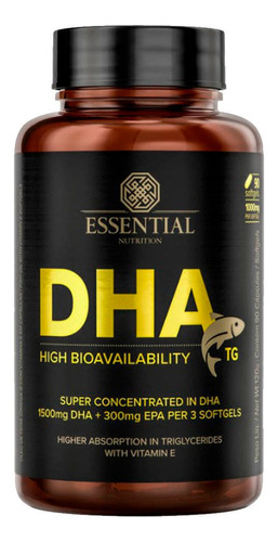 Dha 1.000mg 90 Cápsulas - Essential Nutrition