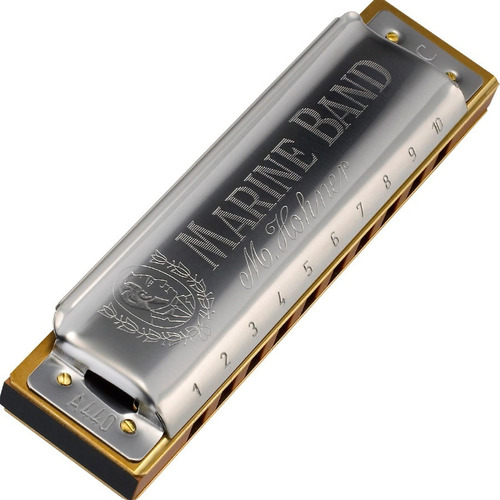 Imagem 2 de 7 de Gaita Harmônica Hohner Marine Band 1896/20 Em C (dó)