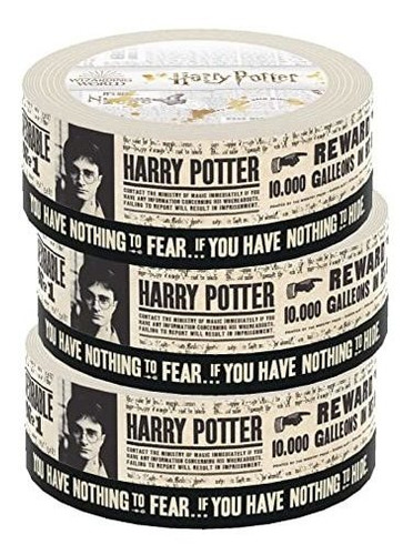 Conjunto Cinta Washi Harry Potter (2 Rollos Con Efecto Foil)