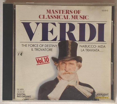 Verdi - Master Of Classical Music - Cd Made In Usa 