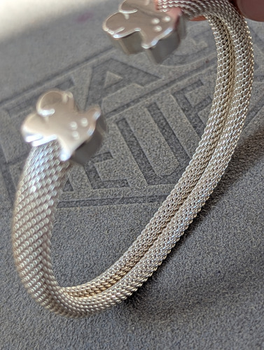 Brazalete Pulsera Tous Mesh Plata .925 Plateado 10 Cm 25.4 Cm (Usado)