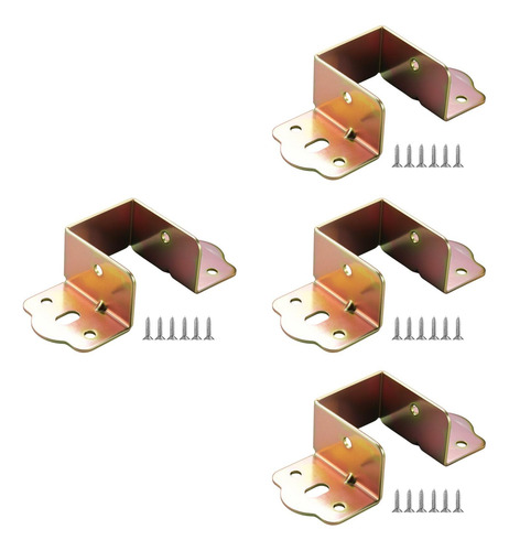 Soporte De Riel De Cama De 4 Piezas Bisagra De Cama 40 Mm
