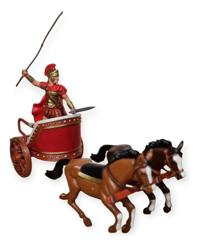Soldaditos Dsg Britains Carroza Romana Biga Marrón Frente Rojo