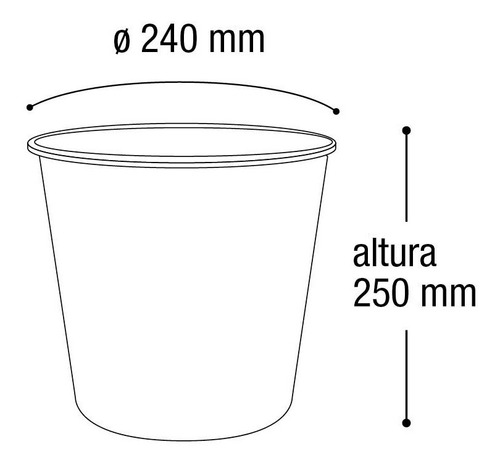 Lixeira Para Escritório Cozinha Banheiro 10 Litros Londres