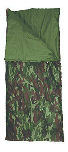 Texsport Base Camp ***** Camo Sleeping Bag, Multi, One Size