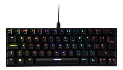 Teclado Gamer Ocelot Gaming Ogmk03 Rgb Mecánico, Switch Blue