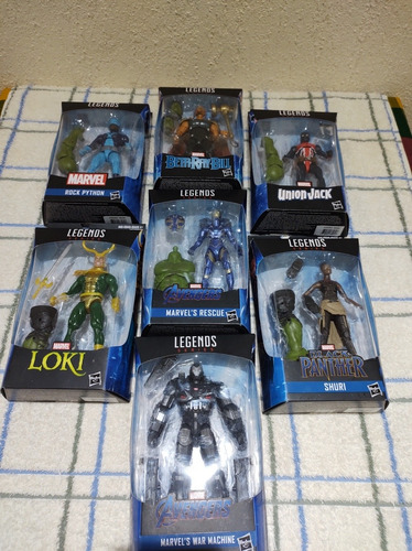 Serie Marvel Legends Con Baf Para Armar A Hulk Completa