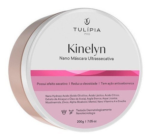 Máscara Secativa Antiacne Antioleosidade Kinelyn Tulípia