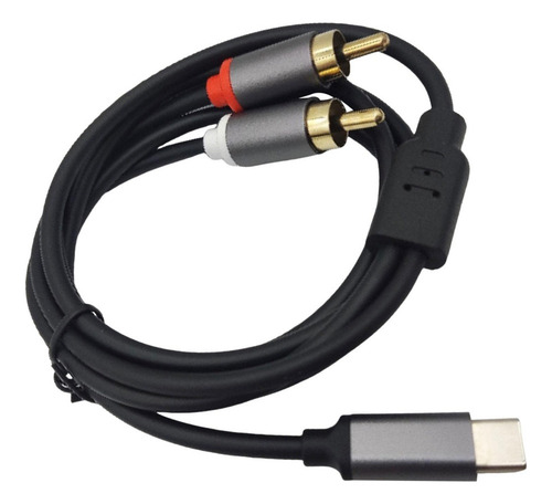 - Tipo-c Macho A 2 Rca Y Cable Macho Usb C Para Auriculares