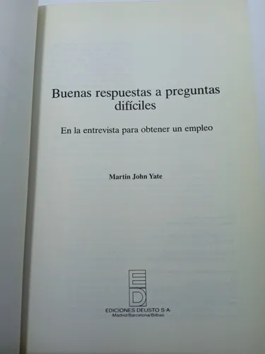 Buenas Respuestas A Preguntas Difíciles - Martín John Yate