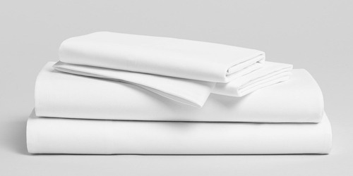 Juego De Sabanas Xl I Sanatorios I Cama Ortopedica I 250 H. Blanco Liso 250 Hilos