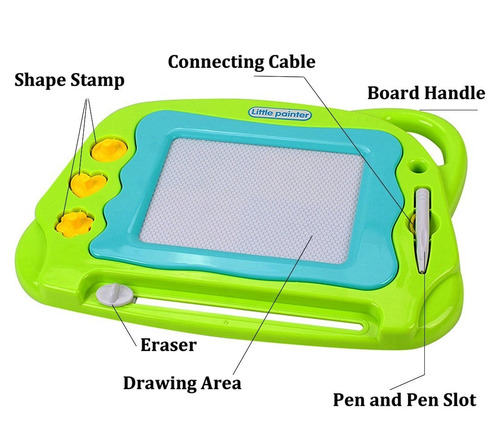 Mini Doodle Tablero De Dibujo Magnética Viajes, Borrable Esc