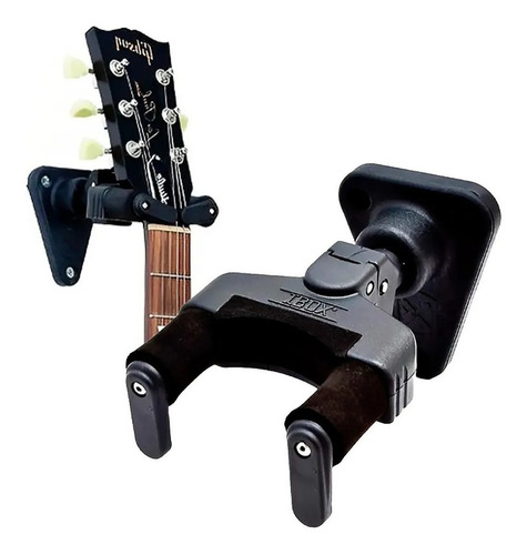 Suporte De Parede Para Violão E Guitarra, Trava Automática C