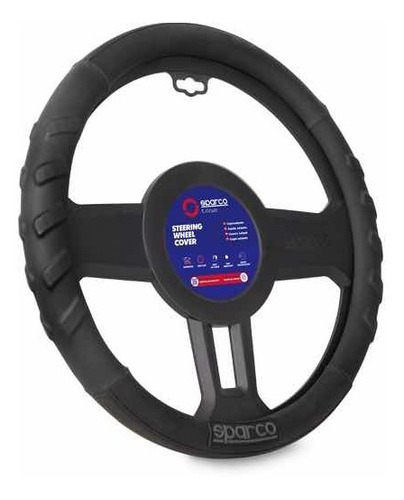 Cubre Volante Auto Universal Sparco Cuero Negro New Modelo