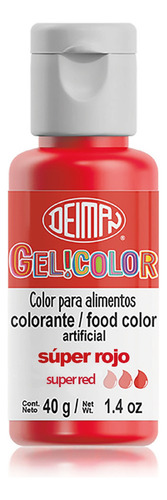 Colorante Comestible En Gel Súper Rojo 40g Deiman